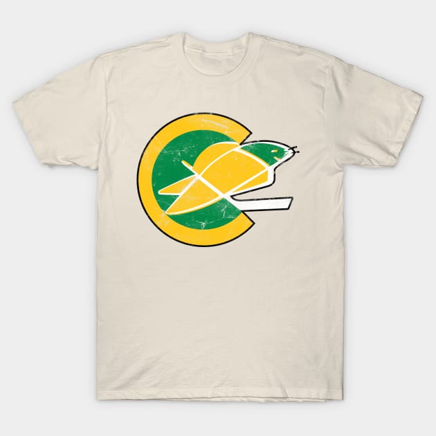 California Golden Seals -- Faded/Distressed Style T-Shirt by CultOfRomance